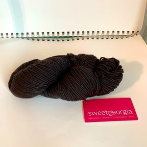 Discontinued NWT Sweet Georgia Superwash Worsted Merino Wool Yarn in Espresso